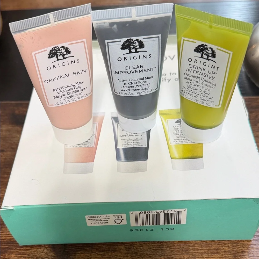 NWT Origins Three-Pack Facial Masks